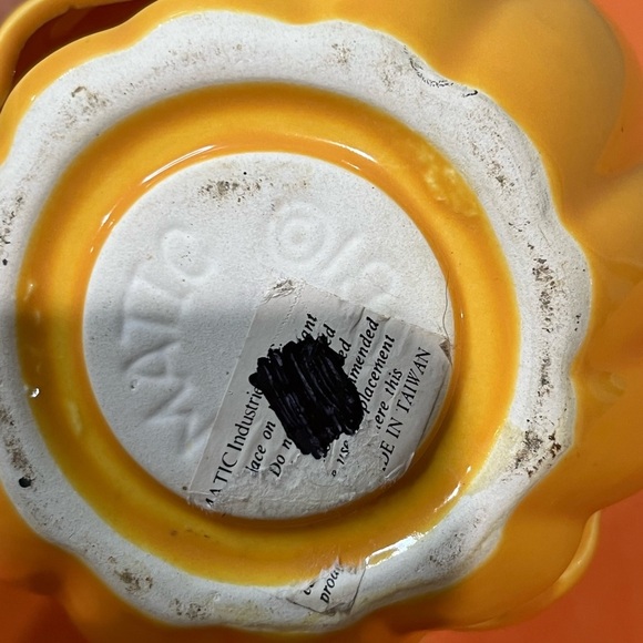 Yellow Pumpkin Candle Holder - Picture 6 of 9